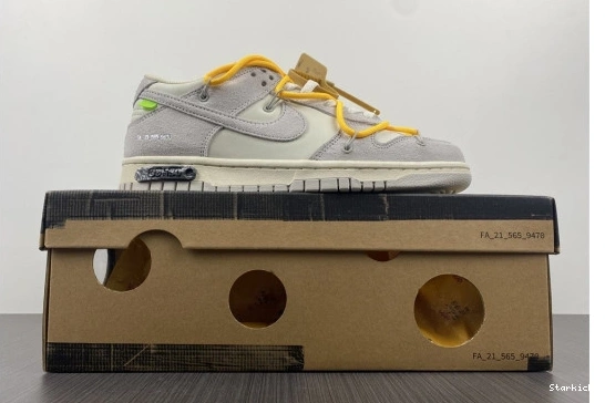 O-W DJ0950-109 39 Nike Low Dunk Lot 0306